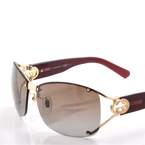 gucci gg 2820 f s j5gyt|Rimless Gucci Sunglasses GG 2820/F/S J5GYT 62 12 120 Wine.